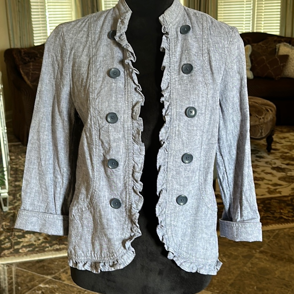 LOFT outlet linen blend blazer